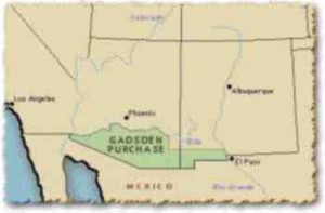 map of Gadsden Purchase