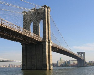 Brooklyn Bridge opens May 24, 1883