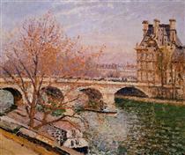  The Pont Royal and the Pavillion de Flore - Camille Pissarro 