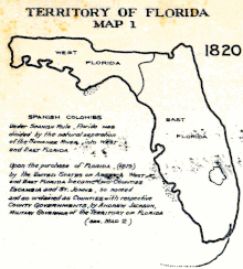 Eastern Florida 1821